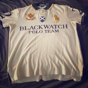 Black watch Polo (white) (medium)